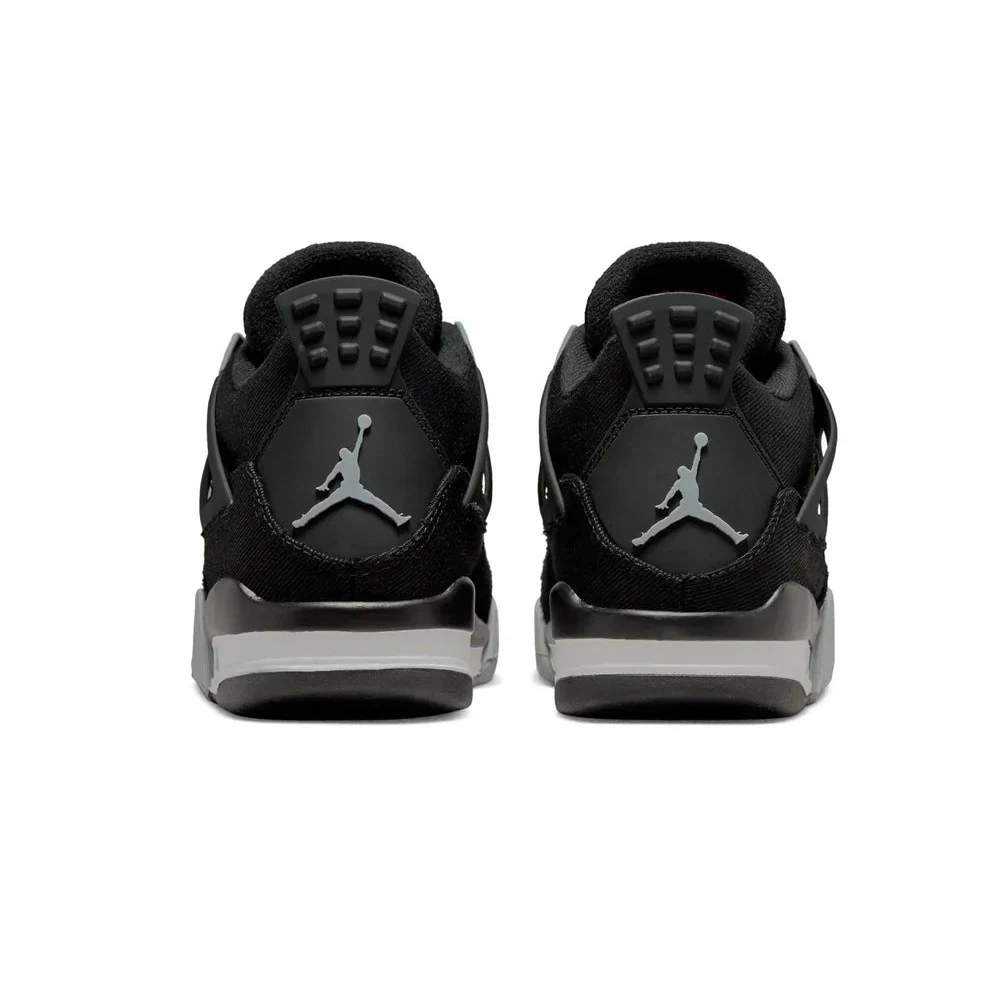 GS Air Black Canvas Jordan 4 Retro 0618